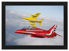OLD AND NEW RED ARROWS GNAT HAWK RAF PHOTO PRINT ROYAL AIR FORCE