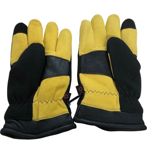 Gloves black yellow heavy duty - gloves,