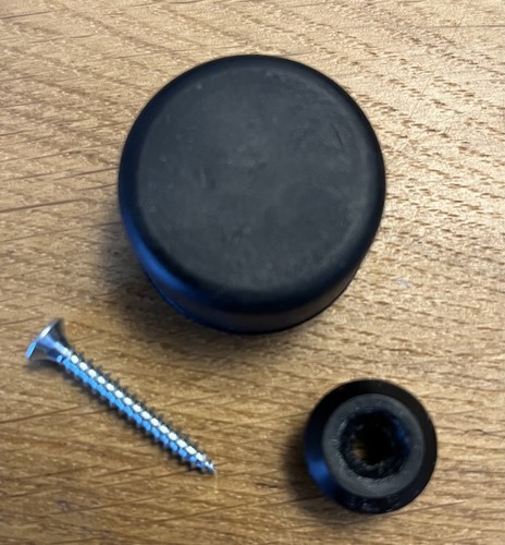 Black rubber door stopper - door,