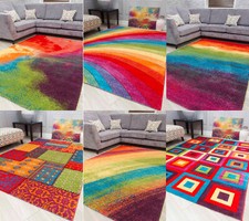 Funky Bright Rainbow Rugs