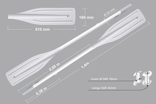 Paddles for - 2, (140cm)