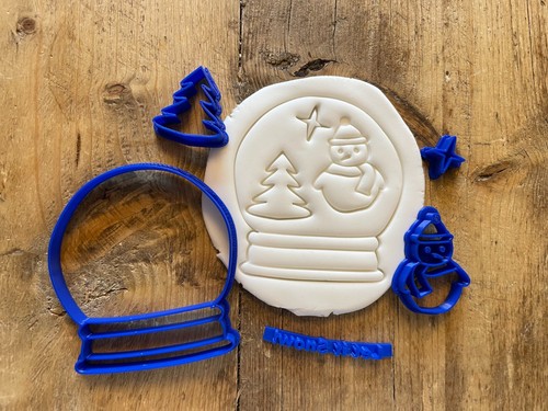 Snow globe kit cookie biscuit - globe, cookie/