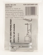 Brother SA210 Serger Piping