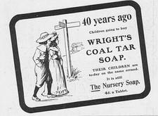 WRIGHT'S Coal Tar Soap - Antique Advertisement 1904