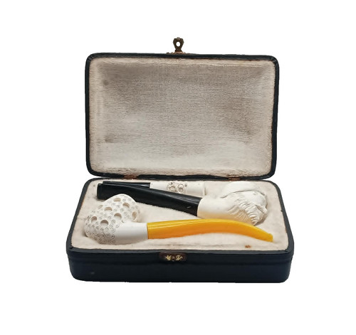 Vintage set meerschaum - set, of