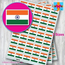 India Indian Flag Stickers