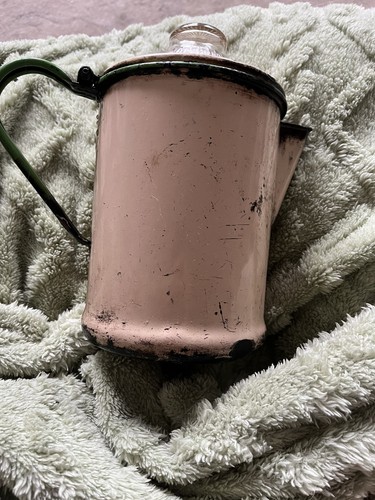Vintage metal enamel camping - metal,