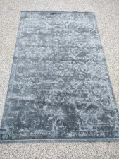 Zehraya Teal Ink Boarder Rug