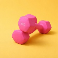  10kg Pink Dumbells Pair