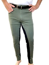 Mens Olive Green Jodhpurs, Mens Horse Riding Pants Sizes 28, 30, 32 34 36 38,40