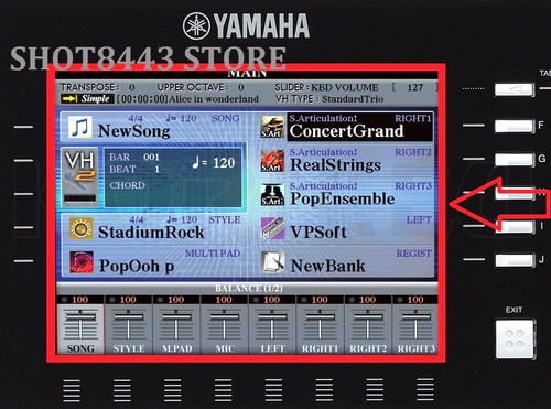 Lcd for yamaha tyros - for,
