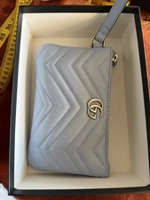 Gucci Baby Blue Ladies Leather
