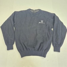 PAR 72 Jumper Medium Blue Men's Knit Golf Club Lined Windproof