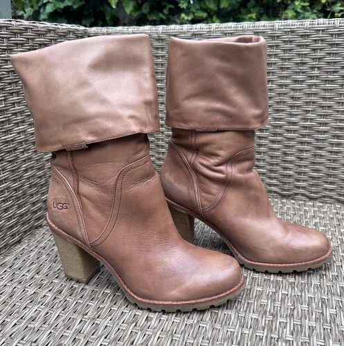 Ugg brown leather mid - ugg,