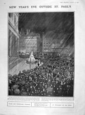 Old Antique Print 1907 New