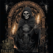 Gothic Grim Reaper Goth Heavy Metal Skull 14 Mens T-Shirt 100% Cotton