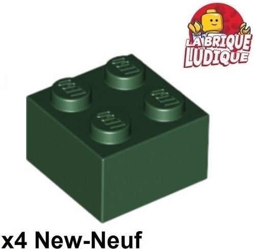 Lego brick 2x2 dark - brick,