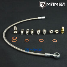 Turbo Oil Feed Line Fits Subaru EJ20/25 w/ IHI VF23 VF24 VF28 (From Engine)