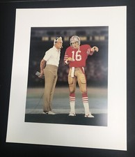 Bill Walsh & Joe Montana Litho