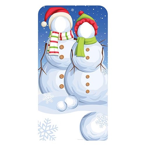 Christmas snowmen stand - stand, in