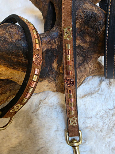 Staffy collar and lead - staffy,