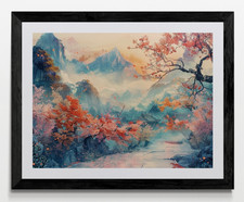 Japanese Landscape Framed