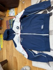 Beautiful Vintage BMW Racing Zip Sweatshirt Fleece 90s