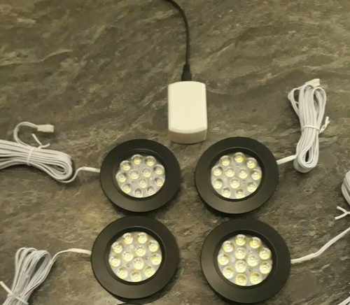 Black 12v interior led spot - black,