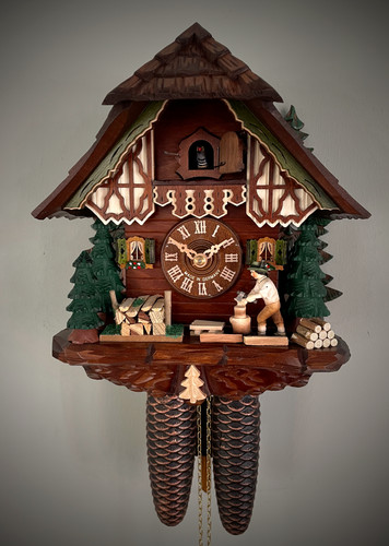 Cuckoo clock black - cuckoo, forest