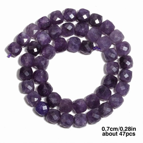 Natural amethyst beads 8mm - natural,