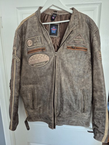 Aviatrix mens leather jacket - mens,