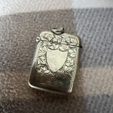 Antique sterling silver vesta