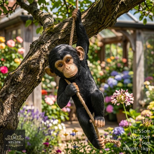 Monkey sculpture ornament - monkey,