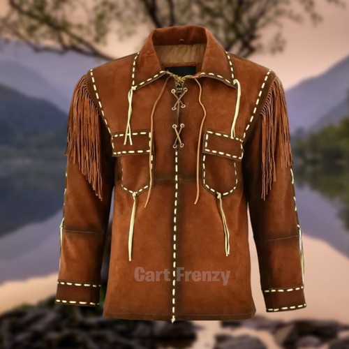 Men native american fringe - men's,