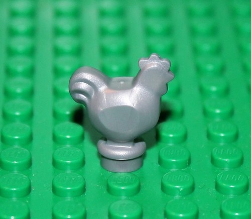 Lego flat silver chicken - lego,