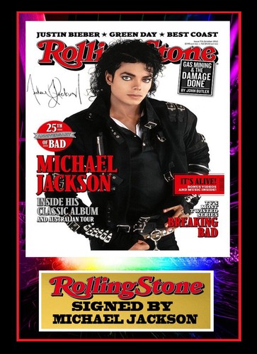 Michael jackson signed framed - jackson,