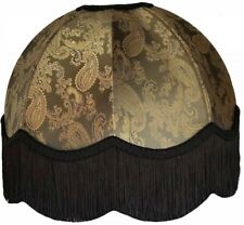 Bronze Paisley Dome Lampshade To Match Cushions Curtains Wallpaper Duvets Blinds
