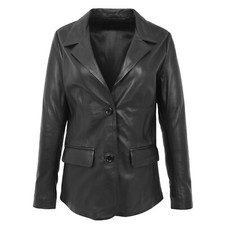 Womens Real Leather Two Button