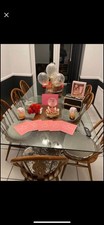 Vintage Ercol Windsor Chairs Iconic 1960 Set of 8 And Glass Dining Table