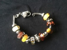 trollbead bracelet, 17 items