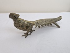 Vintage Brass Metal Pheasant