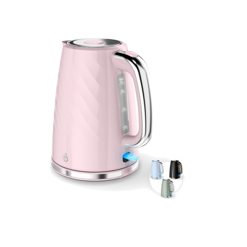 Pink stainless steel kettle - stainless,