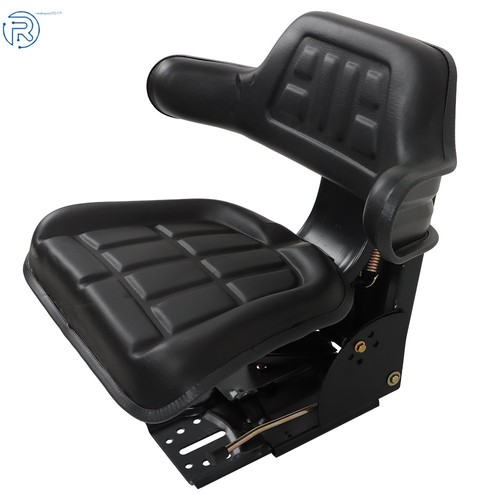 Black tractor suspension seat - tractor,
