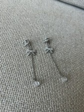 Chanel Bow Drop Earrings 
