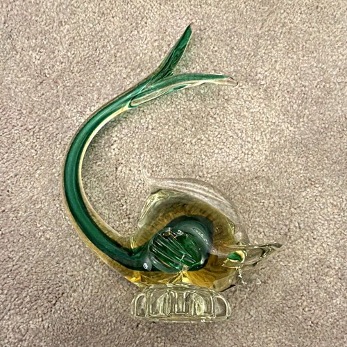 Murano vintage green clear - murano,