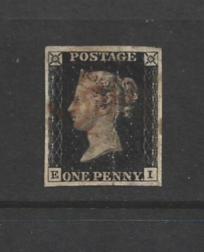 1840 penny black 4 - 1d, good