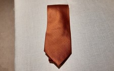 Mens Hawes & Curtis Silk Tie Orange
