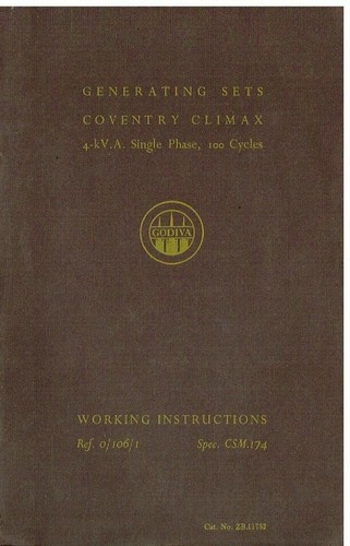 Coventry climax kva phase - 4,