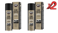 2 x K2 KLIMA DOKTOR A/C Air Conditioning Cleaner Foam Car Eliminate Odor - 500ML