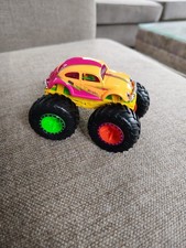 Hot Wheels 1963 VW Volkswagen Beetle Orange & Pink Monster Truck Monster Jam